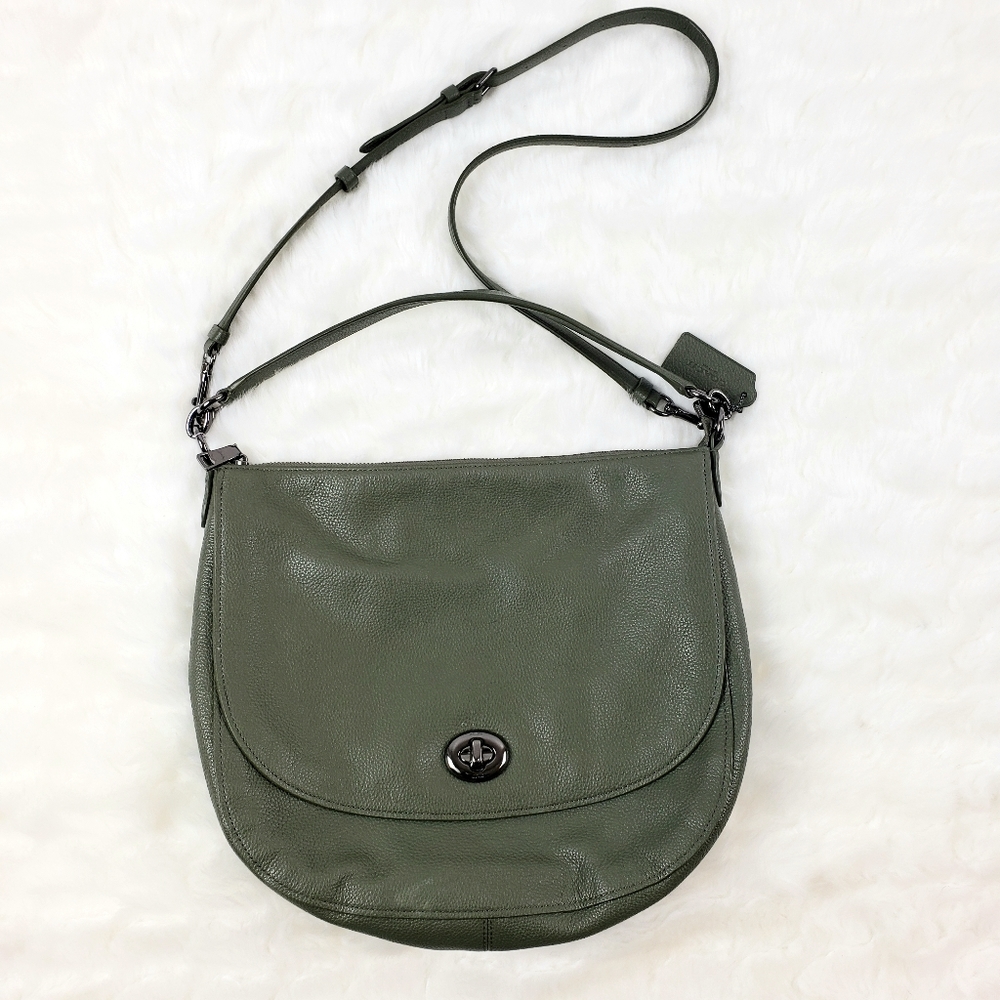 Coach Crossbody Hobo Army Green